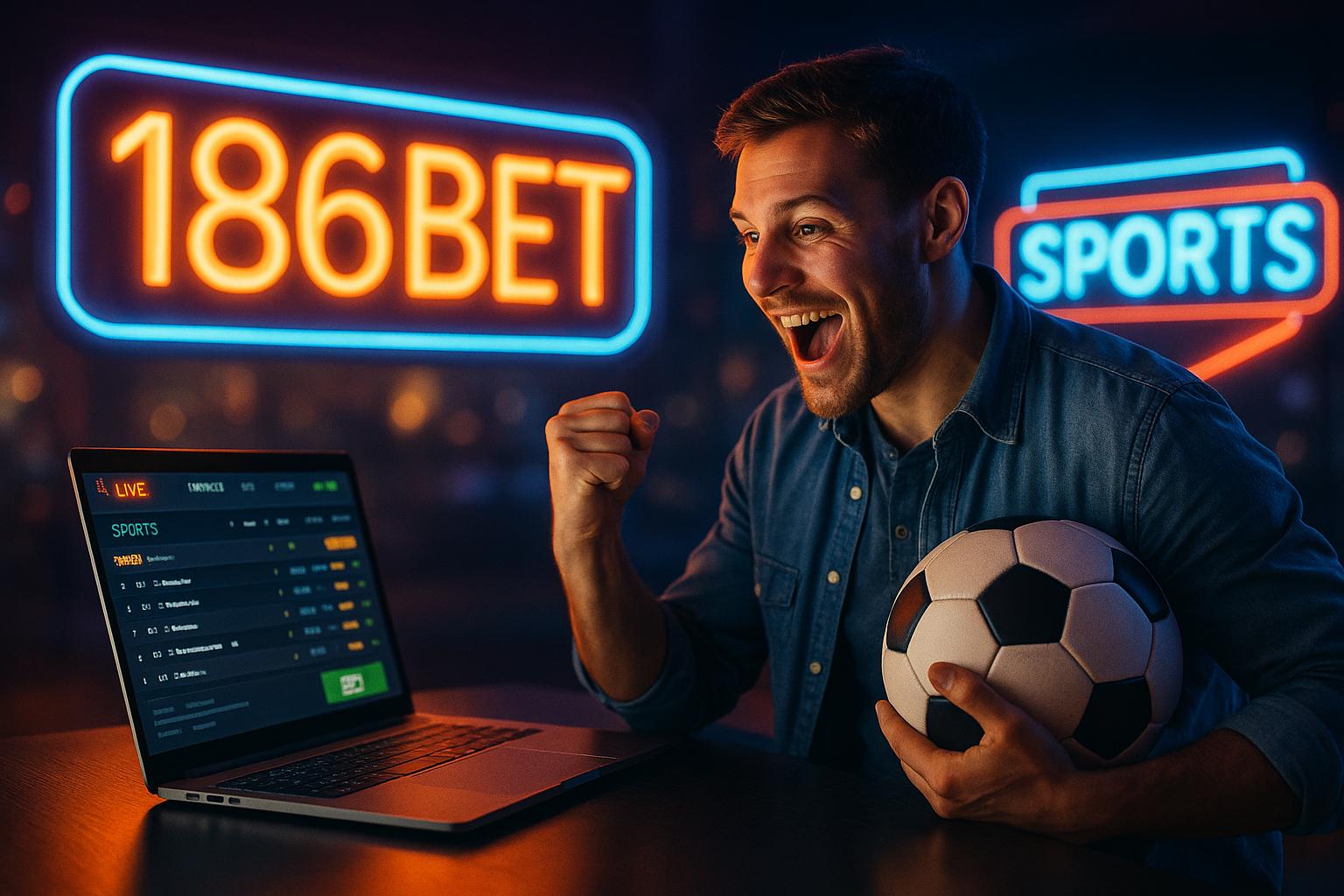 Aposte em apostas esportivas no cassino online 186BET